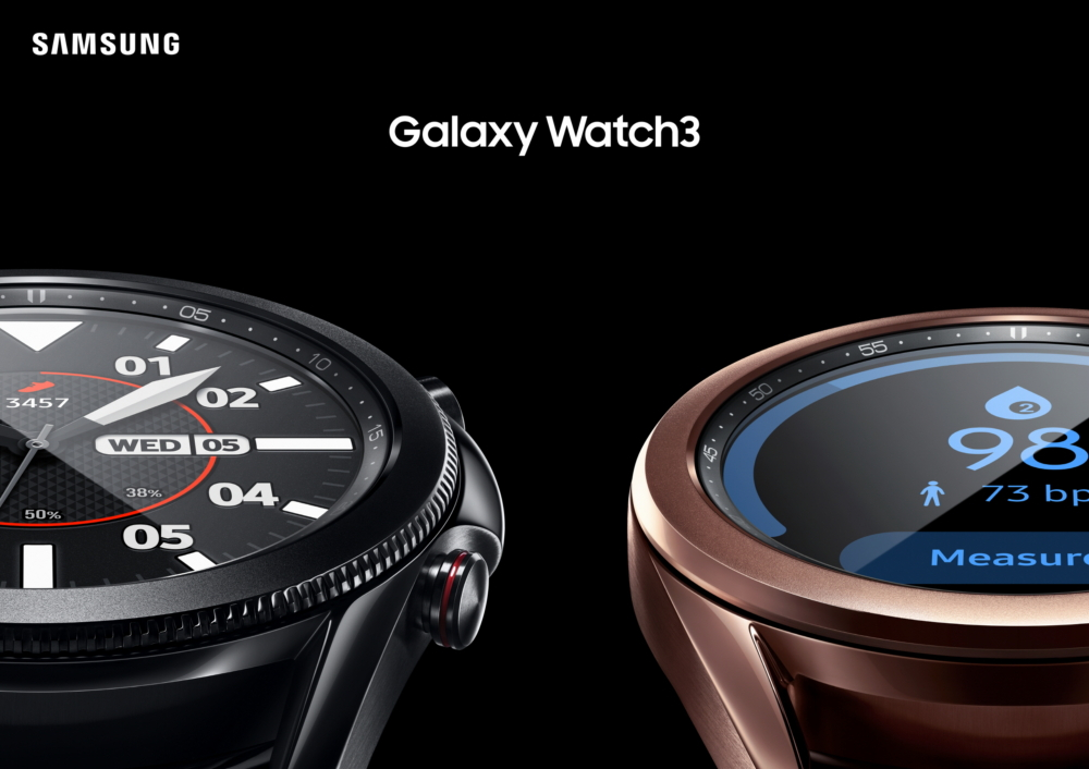 三星電子於Unpacked上展示Galaxy Watch3及Galaxy Buds Live兩款穿戴式裝置