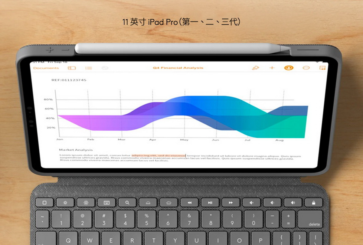 Logitech Combo Touch iPad Pro 11吋鍵盤保護殼