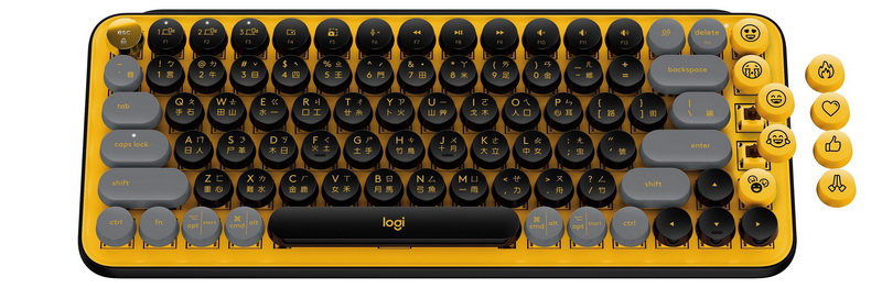 Logitech POP KEYS首創客製化EMOJI無線機械式鍵盤