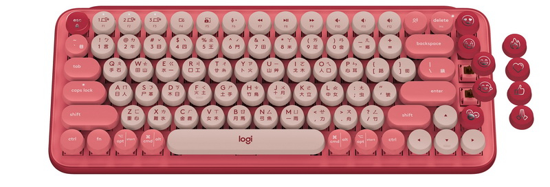 Logitech POP KEYS首創客製化EMOJI無線機械式鍵盤