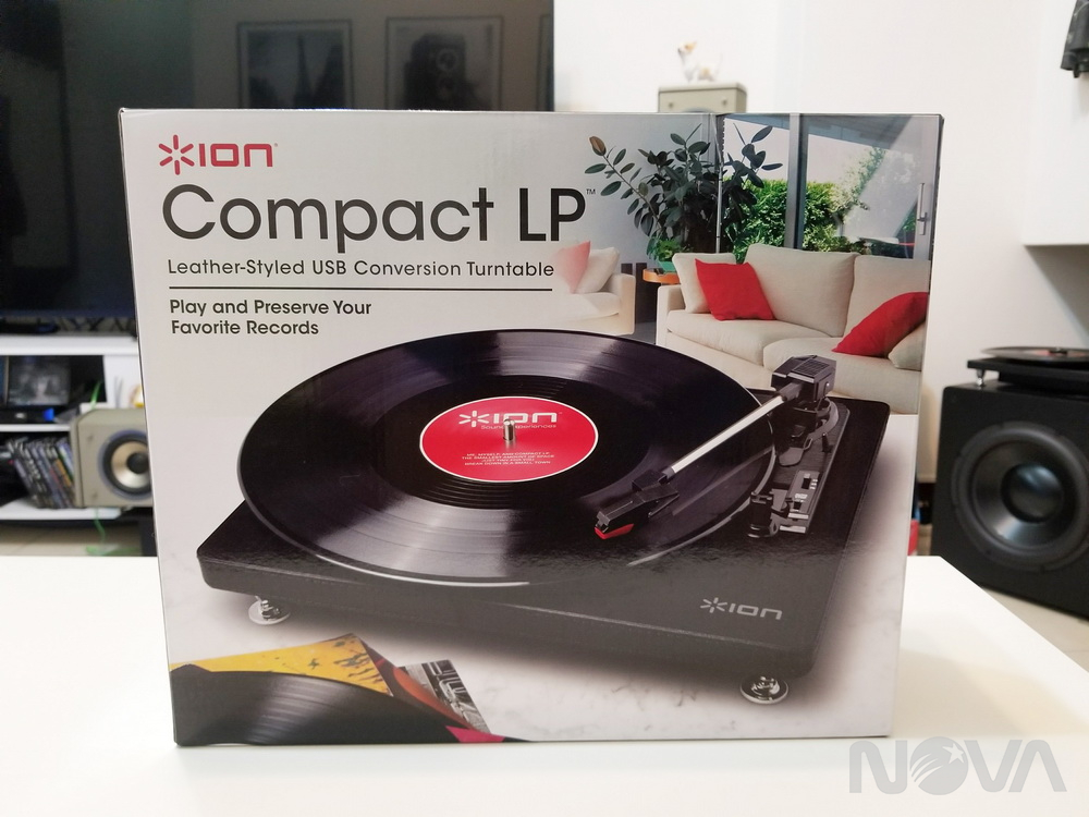 ION Audio Compact LP 摩登皮革黑膠唱機