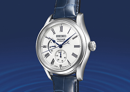 Seiko Presage有田燒限量錶款，以「水月」為靈感所推出的工藝錶款