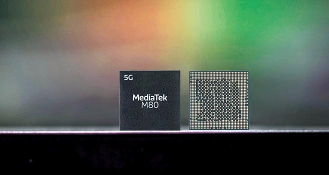 聯發科技首款5G數據晶片M80亮相