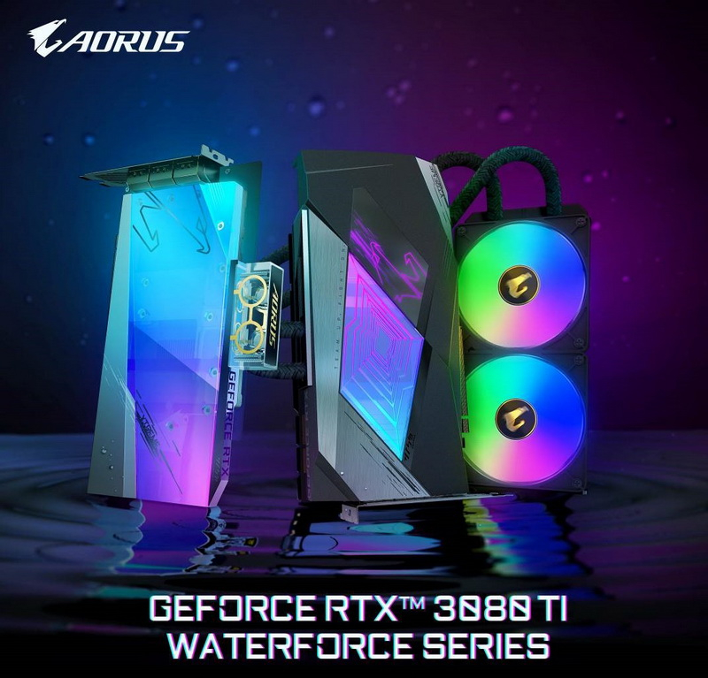 技嘉推出最新一代GeForce RTX 3080 Ti與GeForce RTX 3070 Ti系列顯示卡。兩款顯示晶片都有推出多款風冷散熱方案，期待符合每一種消費者的需求。AORUS推薦給追求極致效能與炫彩外觀的頂級玩家。