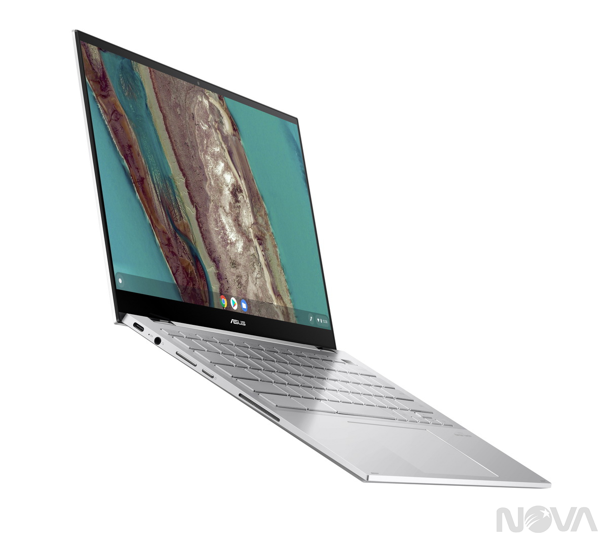 作為Athena項目創新計劃的一部分，ASUS Chromebook Flip（C436）與Intel共同設計，並具有第10代Intel Core處理器，設計典雅，配備14英寸NanoEdge顯示屏，85％的屏佔比和13-英寸鎂合金底盤。（信用：華碩）