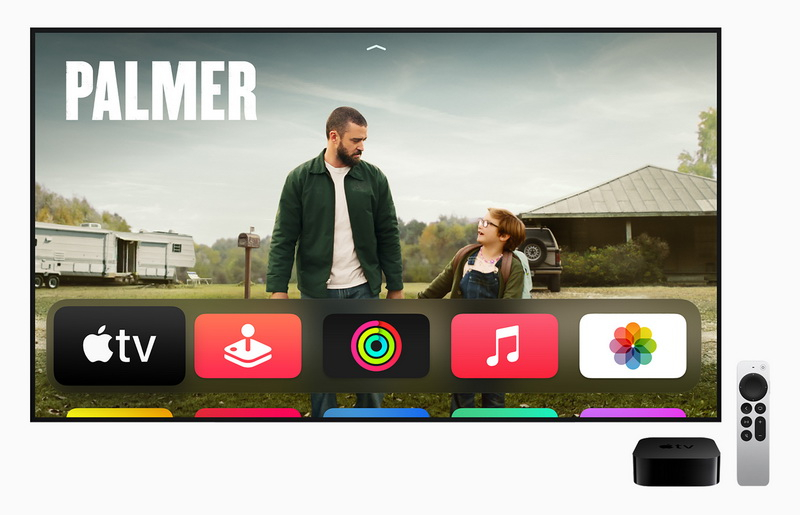 新一代 Apple TV 4K，配備全新 Apple TV Remote 在家就能提供出色的娛樂體驗，讓顧客能以最高畫質觀賞他們喜愛的內容。