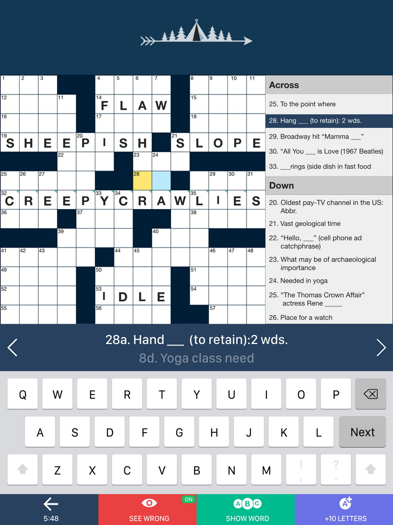 透過 PlaySimple Games Pte Ltd 推出的《Tiny Crossword》暢玩上千個大小不一的填字遊戲。