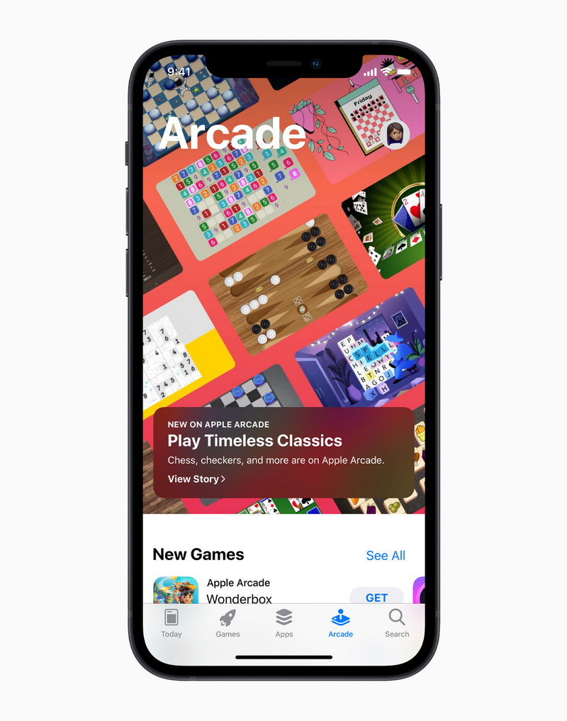 Apple Arcade 將獲獎肯定的遊戲目錄擴增到超過 180 款遊戲，並新增兩個全新類別，跨世代經典和 App Store 精選傑作