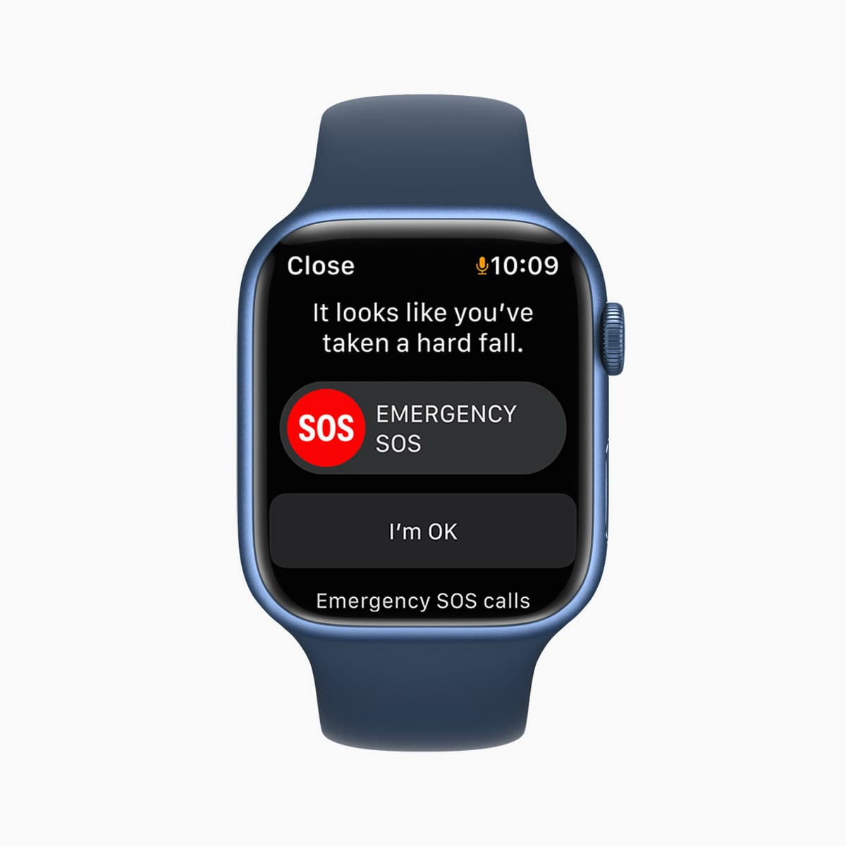 watchOS 8 的跌倒偵測演算法經過更新與最佳化，可用於偵測體能訓練期間是否跌倒。