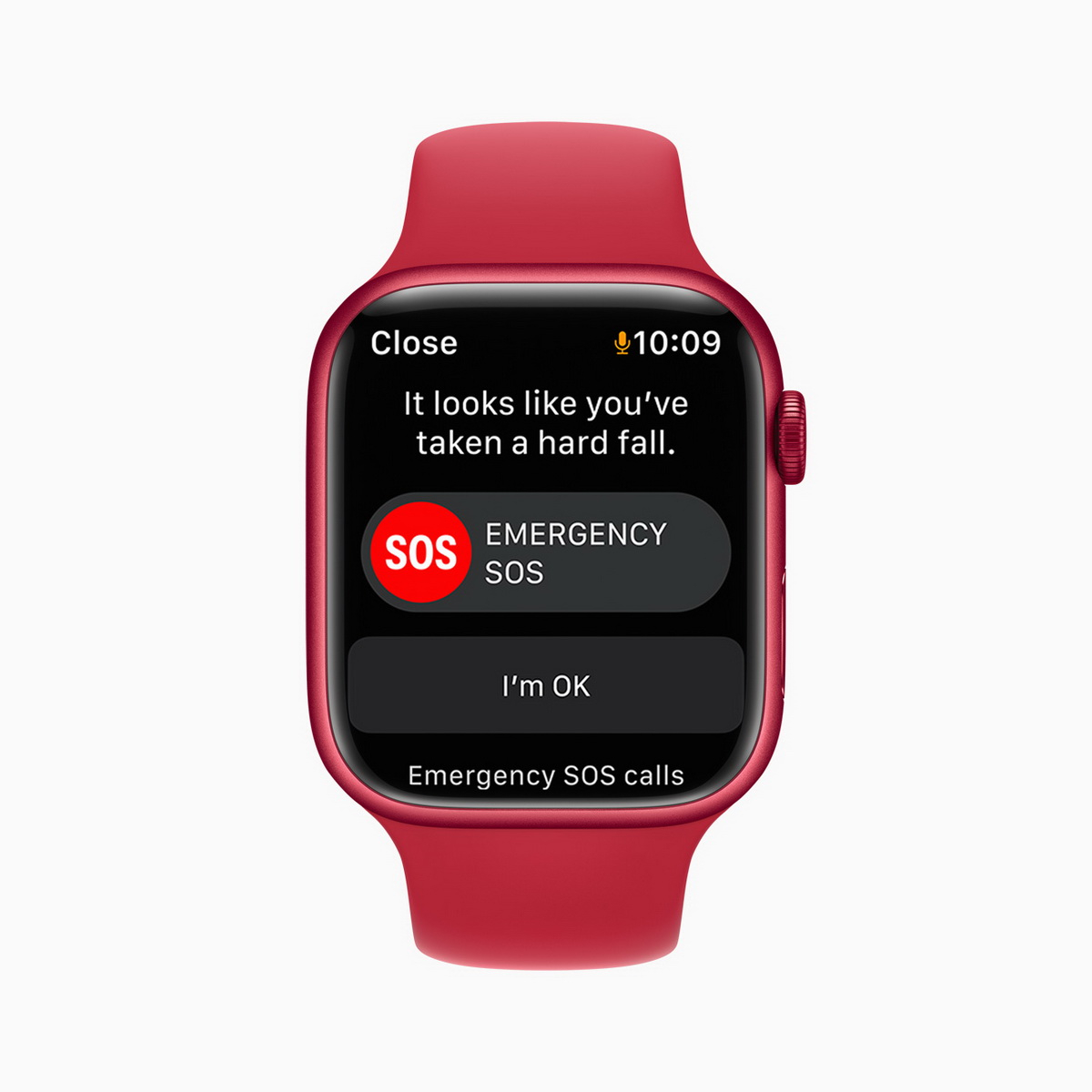 watchOS 8 的跌倒偵測演算法經過更新與最佳化，可用於偵測體能訓練期間是否跌倒。