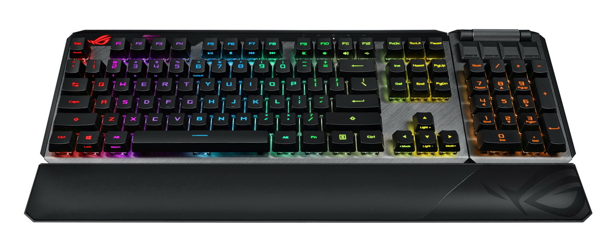 ROG Claymore II為首款搭載「ROG RX 青軸」的光學機械電競鍵盤