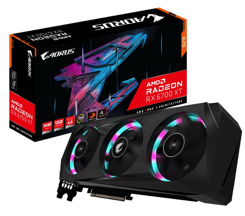 技嘉隆重推出AORUS Radeon™ RX 6700 XT ELITE顯示卡