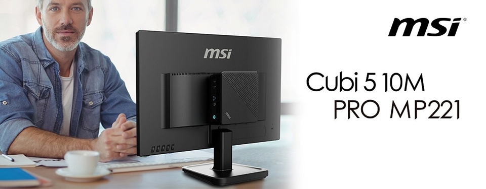 微星推出辦公室首選配備: MINI-PC CUBI 5和PRO MP221顯示螢幕