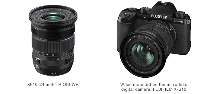 富士軟片宣佈將推出FUJINONXF10-24mmF4 R OIS WR鏡頭，這將是專為富士軟片X系列數位相機系統設計的第36款鏡頭，也是原XF 10-24mmF4 R OIS鏡頭的更新款。   XF10-24mmF4 R OIS WR是一款超廣角變焦鏡頭，鏡頭焦距為10mm至24mm（相當於35mm片幅的15mm至36mm），採用了與XF10-24mm OIS鏡頭相同的光學設計，提供了類似的影像解析度性能，其在變焦鏡頭的整個焦距範圍內都可實現F4.0的最大光圈。    更新後的光圈環上有光圈刻度、自動定位鎖，以及新的防塵防滴結構，這一加強版鏡頭將成為攝影師拍攝自然風光的全新首選，他們只需一個超廣角鏡頭即可感受這些美好的攝影體驗。   此外，內部結構也進行了重新設計，對焦和變焦環變得更薄，鏡頭的總重量減少了25g。不僅如此，光學影像防震也提高了1階，總防震效果可達到3.5階。  產品特點   1. 更優異的光學表現  新鏡頭由14片鏡片組成，包含4片非球面鏡片和4片ED鏡片。使用非球面鏡片可減少球面像差、畸變和失真，而使用ED鏡片可校正色差，並提供更強的邊緣銳度。儘管鏡頭外形小巧，但它可以在從超廣角10mm到廣角24mm（相當於35mm格式的15mm-36mm）的焦距範圍內保持最大光圈F4.0，同時使用者仍然能夠在任何焦距下保持恒定的光圈值。 正面鏡頭鏡片經過精心鍍膜塗布，可最大限度地減少重影（往往發生在超廣角變焦鏡頭中常見的大曲率鏡片上），並提供更高的影像銳度和清晰度。 鏡頭最近工作距離僅為24cm，也適合微距攝影。使用鏡頭近距離拍攝一個物體，同時也帶上背景，可創作出最大限度利用超廣角焦距的強大影像。 2.增添防塵防滴性能 更加小巧輕盈  這款新鏡頭增加了防滴防塵的防護性能，能夠在低至-10℃的溫度下操作。儘管增加了這一性能。 與上一款相比，重量減輕了25g，而對焦環和變焦環分別縮小3mm和2mm，設計更加小巧、時尚。 3.改進光學影像防震 防震效果提升1階  這款鏡頭採用了新的精密陀螺儀感應器，將影像防震較上一型號提高了 1.0階，達到了 3.5階。當與X系列相機旗艦機型（如FUJIFILM X-T4）搭配使用時，鏡頭與相機配合，可實現大約6.5階5軸影像防震。 4. 光圈刻度和自動定位鎖定 更易於操作使用  光圈環新增大光圈刻度，方便攝影師目視查看鏡頭所設定的光圈，無需透過相機的電子觀景窗或液晶螢幕查看。 光圈環配有自動定位鎖，類似於GF鏡頭上的自動定位鎖，可防止光圈環意外移動，提高使用效率。 5. 快速、近乎無聲的自動對焦  鏡頭使用內對焦系統來實現高速自動對焦功能。使用輕便對焦鏡片和線性馬達能進行快速、近乎無聲的自動對焦，在與X系列相機的人臉/人眼自動對焦功能一起使用時同樣可以實現。