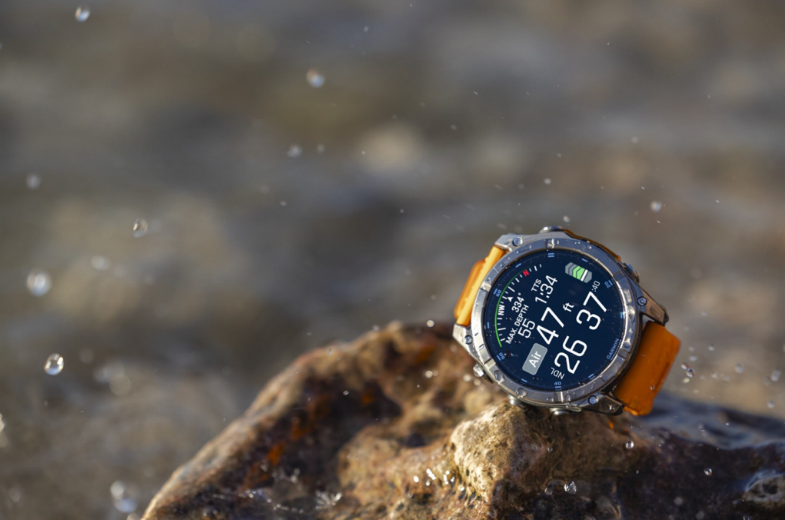 A watch on a rock
Description automatically generated